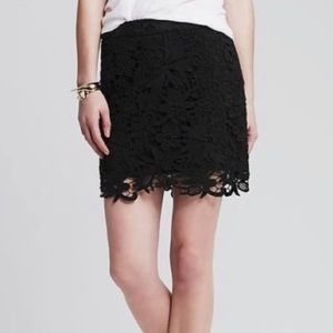 Banana Republic Embroidered Lace Skirt